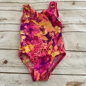 Lizatards floral leotard vguc medium 7/8